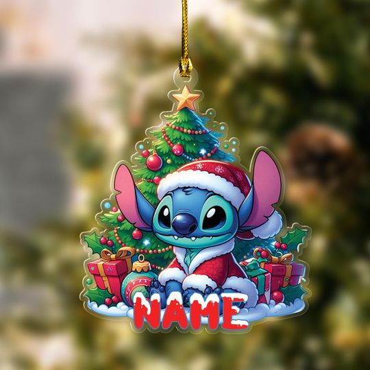 Discover Personalized Disney Stitch Xmas Ornament, Lilo Stitch Ornament, Lilo and Stitch Ornament, Stitch Tree Hanging