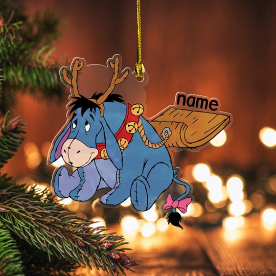 Discover Personalized Eeyore Disney Trip Ornament, Winnie The Pooh Ornaments, Disneyland Trip Ornament