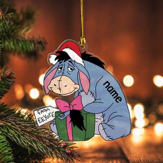 Discover Personalized Eeyore Disney Trip Ornament, Winnie The Pooh Ornaments, Disneyland Trip Ornament