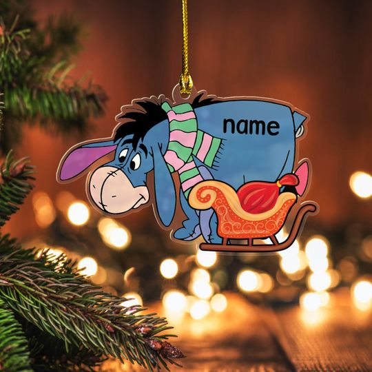 Discover Personalized Eeyore Disney Trip Ornament, Winnie The Pooh Ornaments, Disneyland Trip Ornament