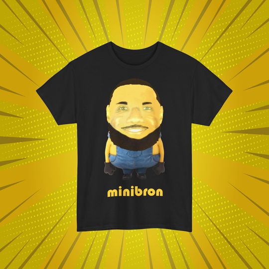 Discover Funny Minibron T-Shirt, Lebron James as a minionTee