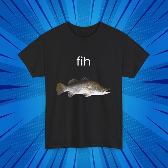 Discover Funny Fishing T-Shirt: 'Fih' Angler Gift