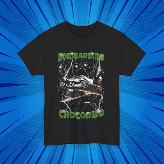 Discover Funny Bombardilo Crocodilo T-shirt: Humorous Cotton Tee Gift