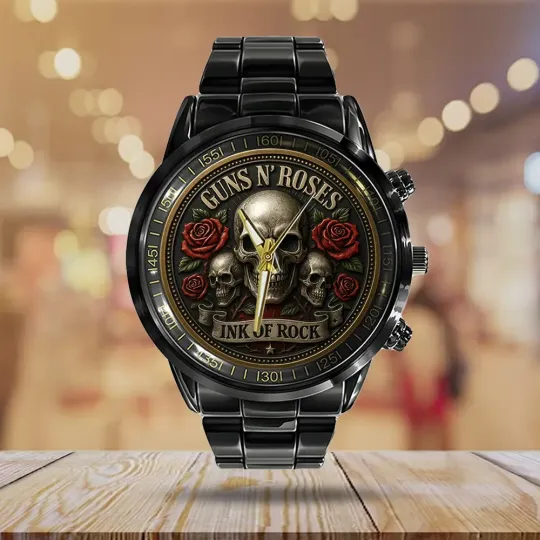 Discover Guns N’ Roses Black Stainless Steel Watch