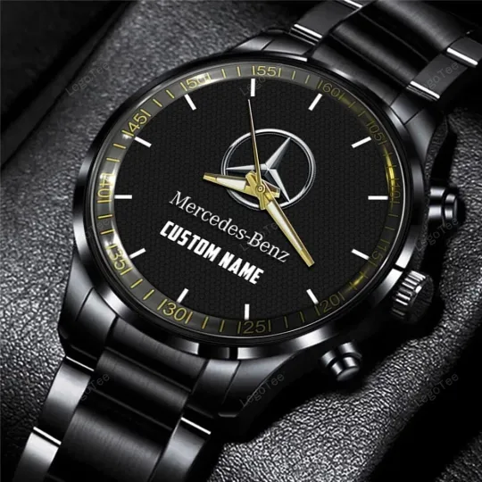 Discover Mercedes-Benz Car Personalized Black Hand Watch Gift For Fan
