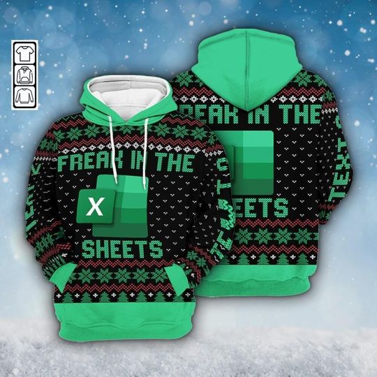 Discover Personalized Christmas Sheets Office Meme 3D Hoodies, Sheets Hoodie, Xmas Holiday Gift