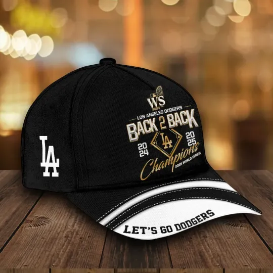 Dodgers 2025 World Series Champions Black Stainless Steel Watch