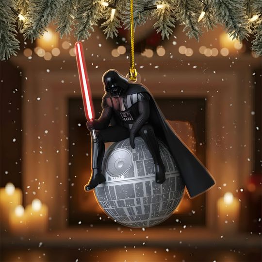 Discover Star Wars Christmas Ornament, Darth Vader  2D Flat Acrylic Ornament, Space Movie Xmas Tree Hanging, Sci-Fi Movie Ornament, Christmas Gift