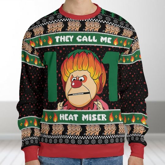 Discover Heat Miser Ugly Christmas Sweater, The Year Without a Santa Claus Xmas Sweater, They Call Me Heat Miser Sweater Gift For Men Women Kids