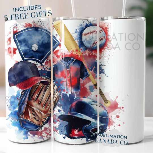 Discover Baseball 20 Oz Tumbler Wrap for Personalizing ,Custom Baseball 20 Oz Wrap Baseball Sublimation Cup Design