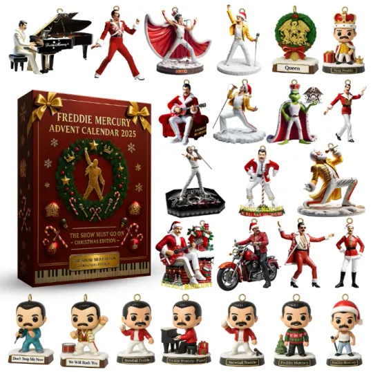 Discover Freddie Mercury Advent Calendar 2D Gift For Christmas