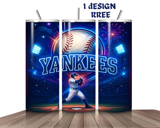 Discover Baseball Tumbler Wrap PNG: Sports Sublimation Design (Digital Download)