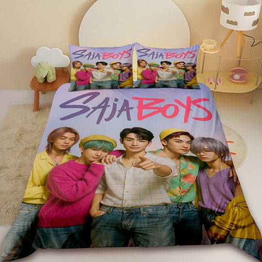 Discover Saja Boys Duvet Cover Kpop D-Demon H-Hunters Bedding Set Soft Comfortable with Pillowcase Bedroom Decor Girls Gifts