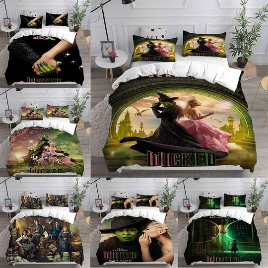 Discover Movie Wicked Witch Bedding Sets Comforter Bed Cover Duvet Cover Pillow Case 2-3 Pieces Sets Bedroom Home Decoration