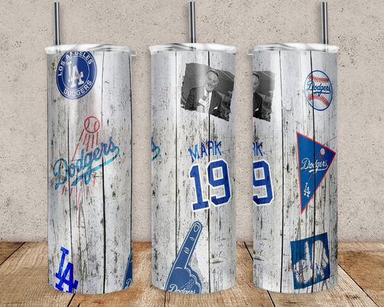 Personalized Los Angeles Dodgers Sublimated 20 oz tumbler, hot and cold drinks, perfect gift