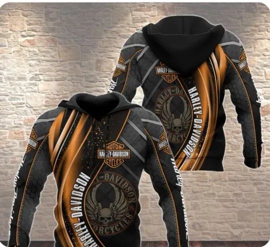 Discover Personalized Harley Racing Davidson 3D Hoodie , Unisex Adults S-5XL