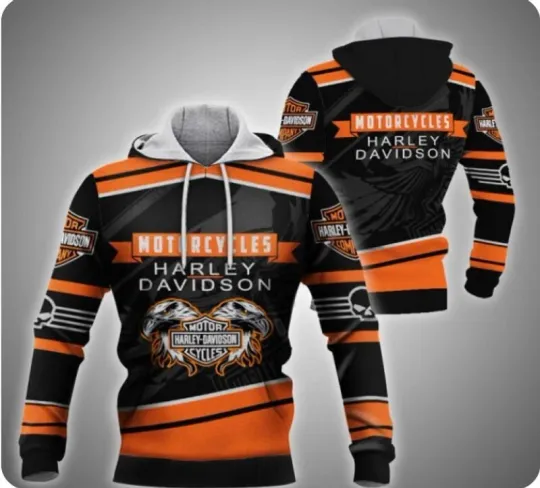 Discover Personalized Harley Racing Davidson 3D Hoodie , Unisex Adults S-5XL