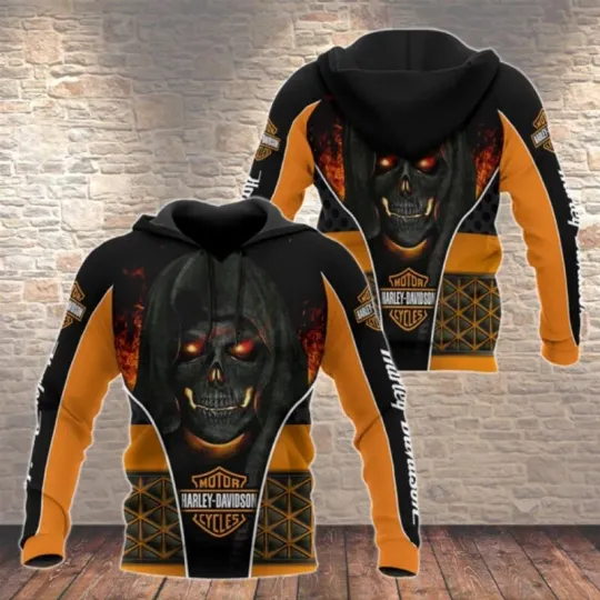 Discover Personalized Harley Racing Davidson 3D Hoodie , Unisex Adults S-5XL