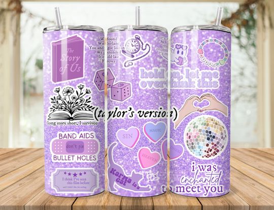 Discover Personalized Eras Tour Tumbler Wrap: taylor version Gift (Digital Download)