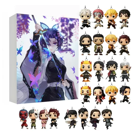 Discover 2025 demon Advent Calendar Surprise Box 24 Days Countdown Toy Gift 2D