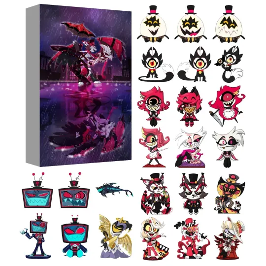 Discover Hazbin Hotel Theme Advent Calendar Countdown 24pcs Blind Boxes Collections Fans