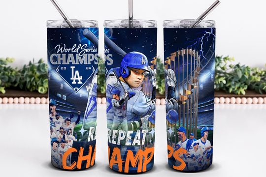 Discover LA Baseball Team Fan 20oz Tumbler Wrap, Ohtani Sublimation Design