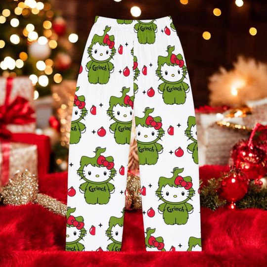 Hello Kitty Women's Pajama Pants Christmas Sleepwear