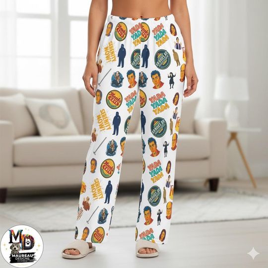 Seinfeld Collage Women's Pajama Pants, Comfortable Lounge Bottoms for Women