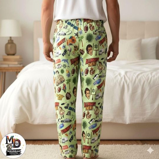 Discover Ace Ventura Inspired Collage Men's Pajama Pants, Pajamas, Gift for Him, Pajama Bottoms