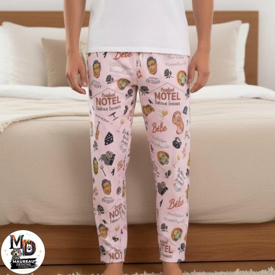 Discover Schitt's Creek Pajama Pants: Men's Soft Polyester Lounge Bottoms