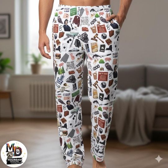 Discover My Cousin Vinny Inspired Collage Men's Pajama Pants, Pajamas, Gift for Him, Pajama Bottoms