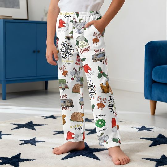 Discover Griswold Christmas Vacation Allover Print Lounge Sleep Pajamas Pants, Christmas Pajamas Pant, Family Pajamas Pant, National's Lampoon Pant