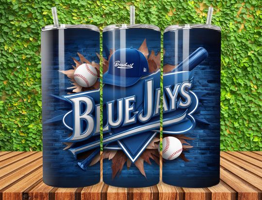 Discover Baseball 20oz Skinny Tumbler Wrap  , Sport Mascot Tumbler Seamless Design, 20oz Sublimation Tumbler