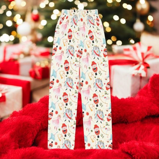 Merry Nutcracker Pajama Pants, Festive Holiday Sleepwear