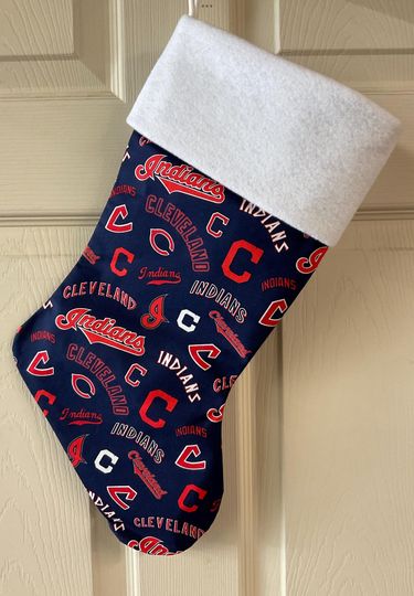 Discover Cleveland Indians Christmas Stocking