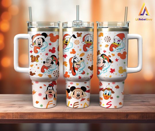 Discover Christmas Friends 40oz Tumbler Wrap, Cartoon Character 2 pieces 40oz Tumbler
