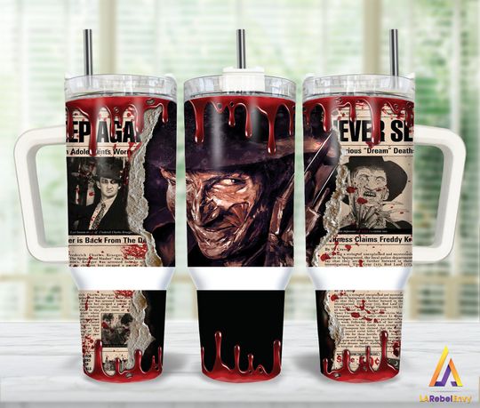 Discover Movies Characters 40oz Tumbler Wrap, Horror Characters 40 oz Tumbler