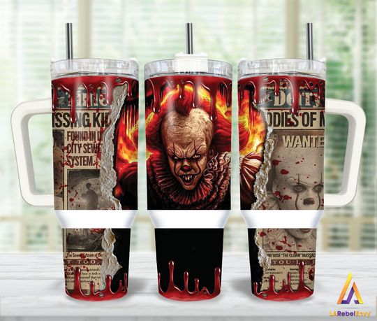 Discover Movies Characters 40oz Tumbler Wrap, Horror Characters 40 oz Tumbler