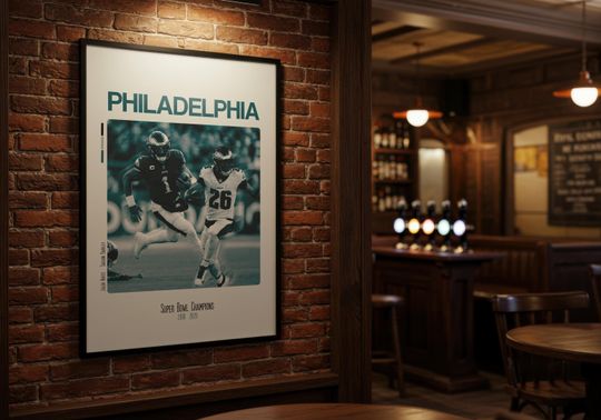 Discover Philadelphia Eagles Football Team Modern Poster