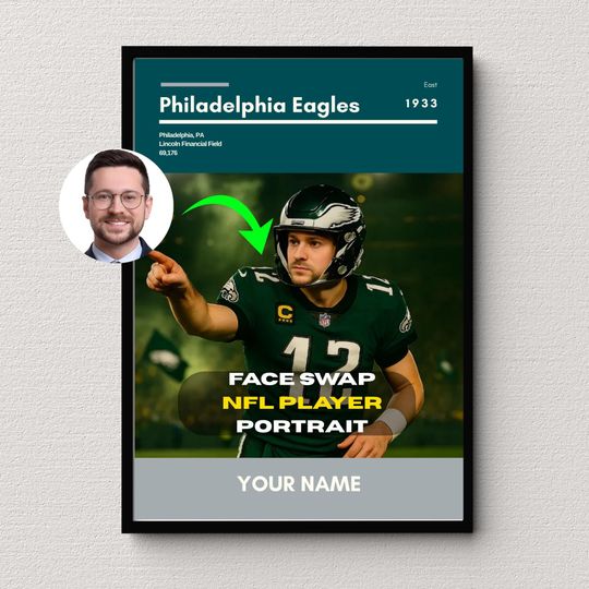 Discover Philadelphia Eagles Swap faces Poster | football Fan Gift | Gift for Him