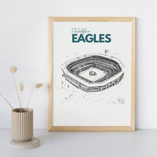 Discover Vintage Philadelphia Eagles football Poster