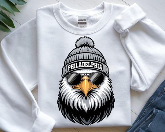 Discover Philadelphia Eagles Beanie Eagle  : Game Day Football Fan Shirt Design