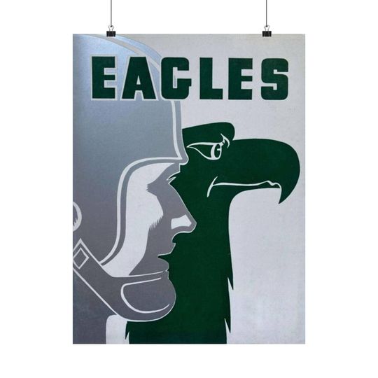 Discover Philadelphia Eagles Vintage Football Poster Retro Wall Art Go Birds