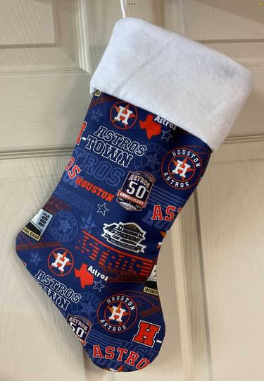 Houston Astros 50th Anniversary Christmas Stocking