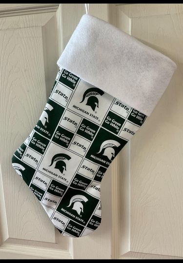 Discover Michigan State Christmas Stocking