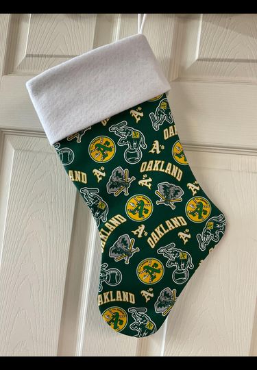 Discover Oakland Athletics Christmas Stocking