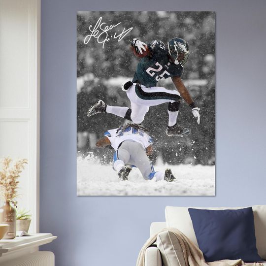 Discover LeSean McCoy Philadelphia Eagles Poster  football Running Back Art Print  Football Wall Decor
