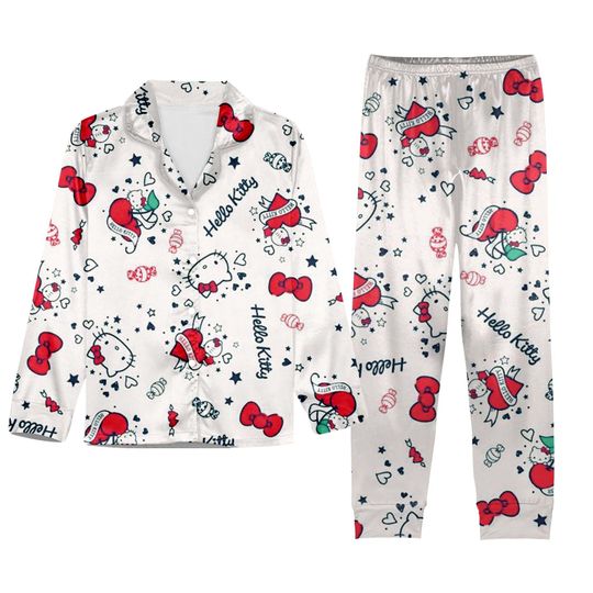 Hello Kitty Holiday Sleepwear Set for Family Matching Pajamas