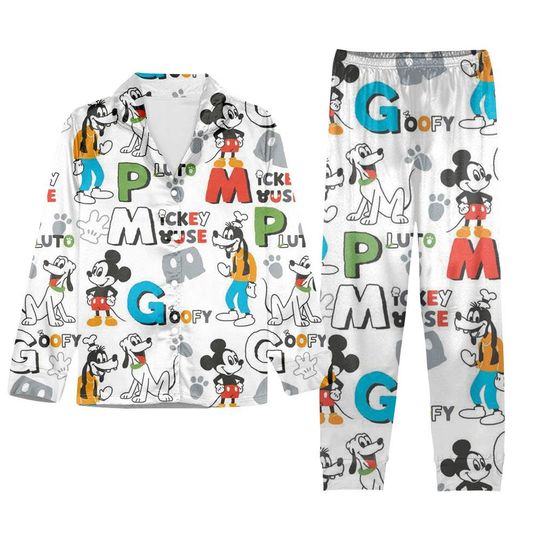 Discover Mickey Family Matching Christmas Pajama Set  Red Holiday Outfit