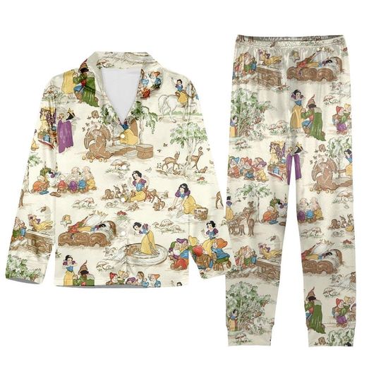 Discover Cinde Fairy Tale Pajama Set  Vintage Holiday Sleepwear